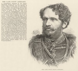 Den avdøde grev Julius Andrassy (gravering) av English School