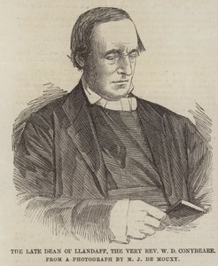 Den avdøde dekanen av Llandaff, den svært pastor WD Conybeare (gravering) av English School