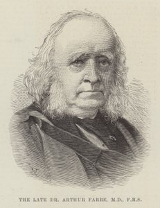Avdøde Dr Arthur Farre, MD, FRS (gravering) av English School