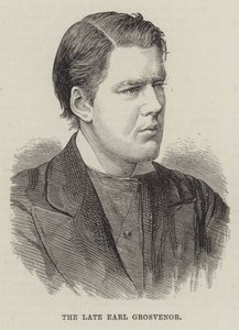 Avdøde jarl Grosvenor (gravering) av English School