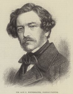 Avdøde F Winterhalter, portrettmaler (gravering) av English School
