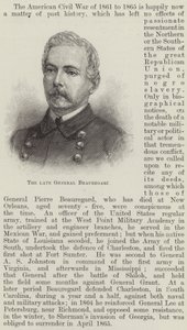 Avdøde general Beauregard (gravering) av English School