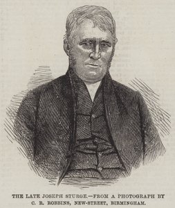 Den avdøde Joseph Sturge (gravering) av English School