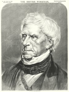 Avdøde Lord Brougham (gravering) av English School
