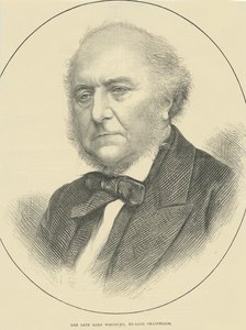 Avdøde Lord Westbury, eks-Lord Chancellor (gravering) av English School