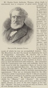 Avdøde M Ambroise Thomas (gravering) av English School