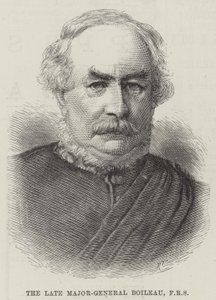 Avdøde generalmajor Boileau, FRS (gravering) av English School