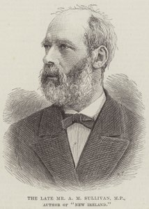 Avdøde Mr AM Sullivan, MP, forfatter av "New Ireland" (gravering) av English School