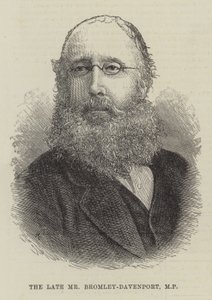 Avdøde herr Bromley-Davenport, MP (gravering) av English School
