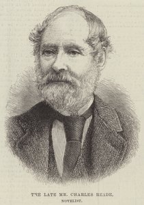 Avdøde Mr Charles Reade, romanforfatter (gravering) av English School