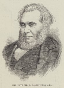 Avdøde Mr E B Stephens, ARA (gravering) av English School