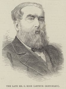 Avdøde Mr G Rose, Arthur Sketchley (gravering) av English School