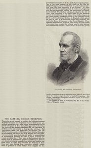 Der verstorbene Mr. George Thompson (Gravur)