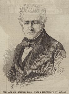 Avdøde Mr Guthrie, FRS (gravering) av English School
