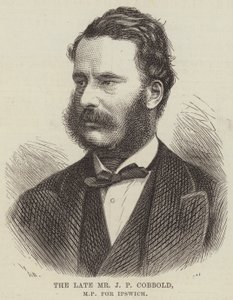 Avdøde Mr J P Cobbold, MP for Ipswich (gravering) av English School