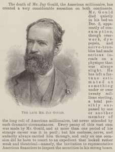 Avdøde Mr Jay Gould (gravering) av English School