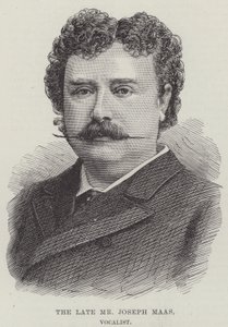 Avdøde Joseph Maas, vokalist (gravering) av English School