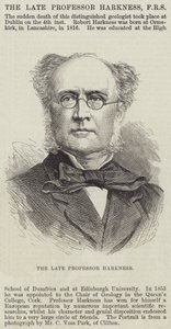 Avdøde professor Harkness (gravering) av English School