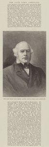 Den avdøde høyre ærede Henry Austin Bruce, First Lord Aberdare (gravering) av English School