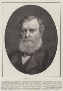 Den avdøde høyre ærede W E Forster, MP (gravering) av English School