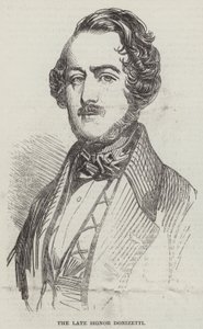 Avdøde Signor Donizetti (gravering) av English School