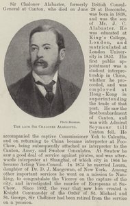 Avdøde Sir Chaloner Alabaster (litho) av English School