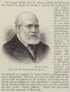 Avdøde Sir George Scharf, KCB (gravering) av English School