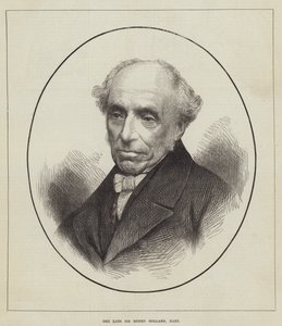 Avdøde Sir Henry Holland, Baronet (gravering) av English School