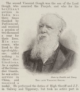 Den avdøde Viscount Gough (gravering) av English School