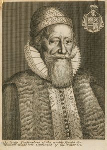 Det livlige portrettet av den verdige ridder Sir William Wadd av English School