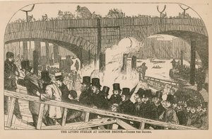 Den levende strømmen ved London Bridge av English School