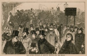 Den levende strømmen ved London Bridge av English School