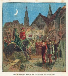 Den marsjerende vakt under kong Henry VIIIs regjeringstid av English School