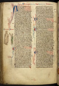 Ekteskapet til Henry III og Eleanor av Provence fra The Historia Anglorum, Matthew Paris, MS Royal 14 CVII, f. 124.v, ca. 1250-59 av English School
