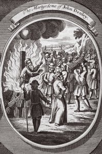 The martyrdom of John Denley, illustrasjon fra 