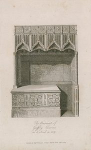 Monumentet til Geoffrey Chaucer av English School