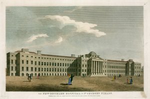 Det nye Bethlehem-sykehuset i St Georges Fields, London av English School