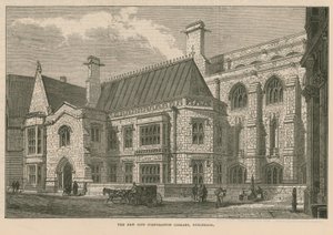 Det nye City Corporation Library, Guildhall, London av English School