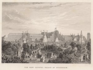 Det nye Crystal Palace på Sydenham av English School