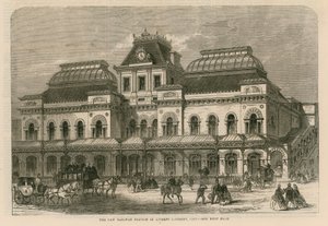 Den nye jernbanestasjonen i Liverpool Street, City, London av English School