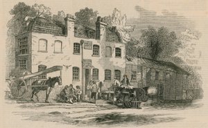 Det gamle halvveishuset, Kensington, London av English School