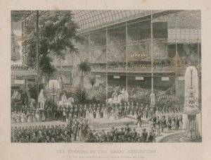 Åpningen av den store utstillingen av Hennes nådigste majestet, dronning Victoria, 1. mai 1851 av English School