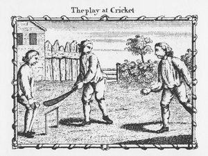 Das Cricketspiel (Gravur)