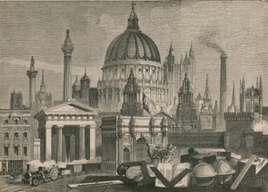 De viktigste arkitektoniske verkene til Storbritannia, gruppert med frimurer-emblemer av English School