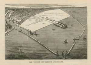 Den foreslåtte nye havnen i Boulogne av English School