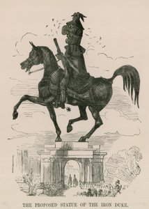Den foreslåtte statuen av Iron Duke av English School
