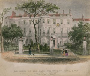 Wohnsitz des verstorbenen Sir Robert Peel von English School