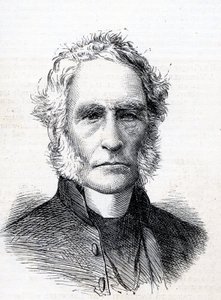 Høyre pastor Alfred Ollivant (1798-1882) Illustrasjon fra The Graphic 13. januar 1883 av English School