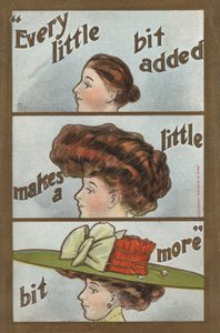 Stadiene av frisør (farge litho) av English School