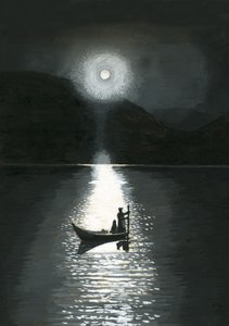 Solen en midtsommernatt i Lappland
